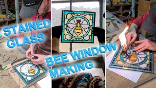 Making a Traditional Stained Glass Bee Window