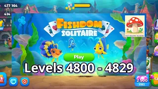 Fishdom Solitaire Gameplay (Levels 4800 - 4829) | ​⁠ @MKPlaysGames777 COPYRIGHT-FREE
