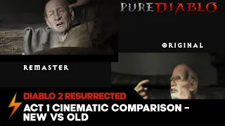 Diablo 2 Resurrected Act 1 Cinematic Remaster / Original Comparison