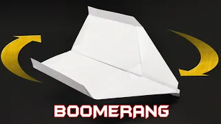Atılınca Sahibine Geri Dönen Uçak Nasıl Yapılır? - Kağıttan Bumerang Uçak Yapımı