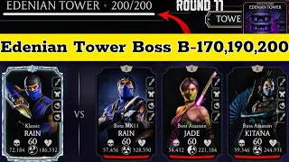 Edenian Tower Boss Battle 200 & 170,190 Fight + Reward MK Mobile