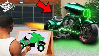 Franklin Find The Powerful And Strongest God Bike Using Magical Painting In Gta V