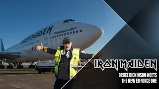 Iron Maiden - Bruce Dickinson meets the new Ed Force One