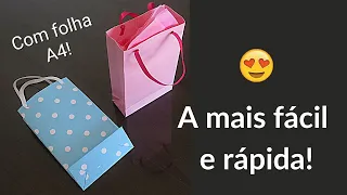 Como fazer sacolinha de papel com alça (para presentes, lembrancinhas ou vendas) | Pricity