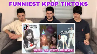 FNF Reacting to KPOP FUNNIEST COMPILATION TIKTOK VIDEOS | KPOP REACTION