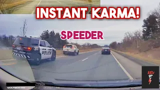 Speeder Gets Instant Karma  | Hit and Run | Bad Drivers, Brake check | Other Dashcam 567