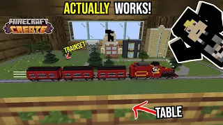 I Made a Working Trainset In Minecraft CREATE!