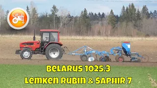 Seeding 2021 | Belarus 1025.3 & Lemken Rubin with Saphir 7 seed drill