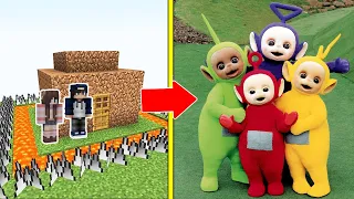 Các Em Bé Rối Teletubbies Tấn Công Nhà Được Bảo Vệ Bởi bqThanh và Ốc Trong Minecraft