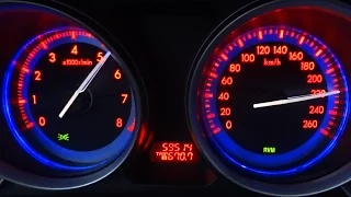 Mazda 6 Acceleration 0-100 / 0-200 Top Speed Test