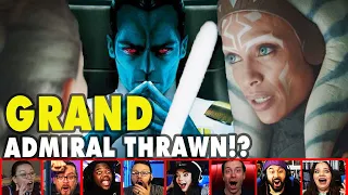 Reactors Reaction To Ashoka Mentioning Admiral Thrawn On The Mandalorian Episode 5 | Mixed Reactions