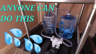 EASY DIY KITCHEN SINK FOR LIVING OFF GRID