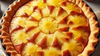 Pineapple Pie 🍍 Insanely delicious and easy cake recipe.