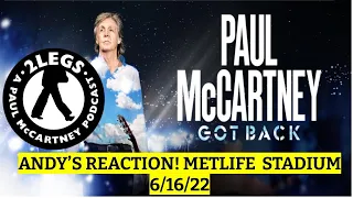 Andy's GOT BACK Review; MetLife Stadium 16 June 2022