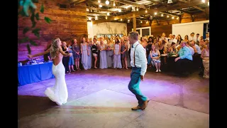 Bride and Groom Surprise First Wedding Dance