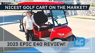 Road and Course Test of the all new 2023 Epic E40 Golf cart!