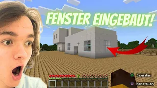 Ich habe in das ZWEITE HAUS auf der PLATTFORM FENSTER eingebaut in Minecraft!