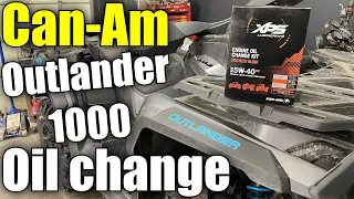 Oil Change Can-Am outlander 1000R / MAX’S MOTO SHOP