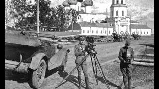 Архангельск времен интервенции, лето, 1919 год,  Кинохроника