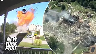 Horrifying video captures house exploding in Pennsylvania, killing five people