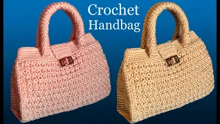 Bolso a Crochet tejido en punto fantasía con ganchillo