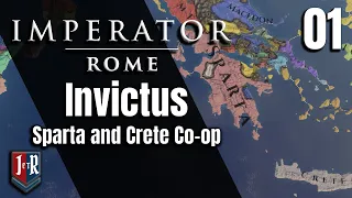 Sparta and Crete Co-Op - Imperator: Invictus, an Imperator: Rome overhaul Mod - Ep 1