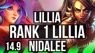 LILLIA vs NIDALEE (JGL) | Rank 1 Lillia, 13/2/16, Dominating, Rank 23 | KR Challenger | 14.9