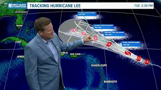 LATEST TRACK: Hurricane Lee expected to become monster Category 5 storm