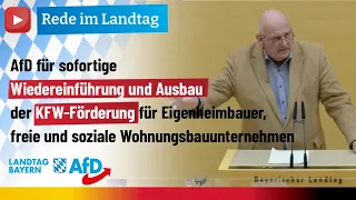 Bergmüller: AfD für sofortige Wiedereinführung und Ausbau der KFW-Förderung für Eigenheimbauer