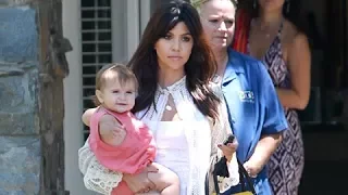 Kourtney Kardashian Takes Baby Penelope Out Shopping  [2013]