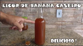 DELICIOSO LICOR DE BANANA CASEIRO!