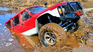 Nissan Patrol 4x4 vs Mercedes Unimog MUD Racing - RC CARS OFF Road