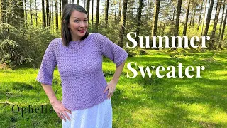 The Simplest Crochet Sweater You Will Ever Make // Ophelia Talks Crochet Tutorial