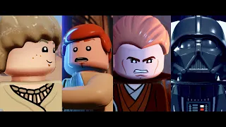 LEGO Star Wars: The Skywalker Saga - How Anakin Skywalker Became Darth Vader Full Story | All Scenes