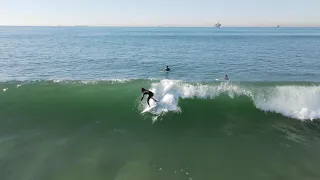 Huntington Cliffs Surfing 1-27-22 drone view