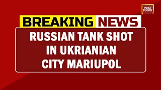 Ukraine's Highly-Effective Anti-Tank Warfare, Russian Tank Shot In Ukrainian City Mariupol