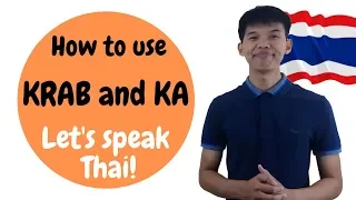 Learn Thai / How to use krab and ka