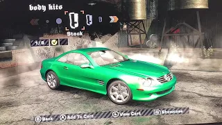 Need for speed most wanted Mercedes-Benz SL 500 all body kits