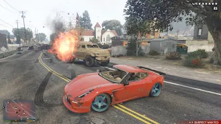 GTA V Epic Paleto Bay Shootout / Sheriff Station Assaulting + 6 Star Wanted Level Escape