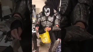 KISS Nick Simmons Brings Gene Simmons Snacks in Japan 2022 #kissband #shorts #kissfan777