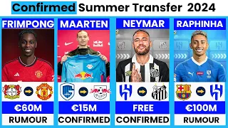 🚨 ALL NEW CONFIRMED TRANSFER SUMMER 2024, 🔥frimpong to united, neymar, raphinha, Greenwood✅️