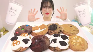 바삭 달달 마시멜로 초코 쿠키 먹방 ASMR / chocolate cookie  DOUGHNUT MUKBANG EATINGSOUND