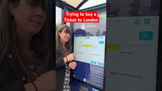 Trying to buy a ticket to London from a ticket machine #SaveOurTicketOffices