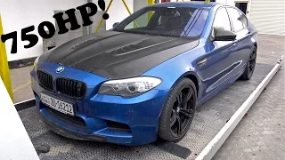 BMW M5 F10 Start up Failure & Brutal REVS!