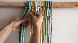 How to weave / continuous weave macrame