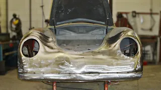 1952 Porsche 356 'Streamliner' restoration, roof & rear quarter fabrication | Classic Fabrications