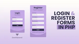 Responsive Login and Register Forms | Admin authentication PHP MySQL 2024