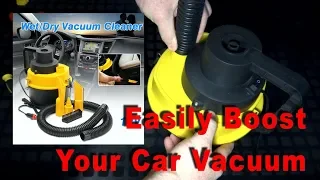 Car vacuum cleaner wet dry 12v The easiest way to boost it