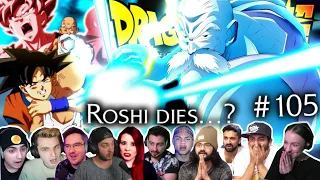 ROSHI ULTIMATE KAMEHAMEHA!!☄️🤯ROSHI DIES?😭!REACTION MASHUP🐲Dragon Ball Super Episode 105 (ドラゴンボール)