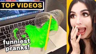 FUNNIEST PRANKS Ever!  (Try Not To Laugh!) |  SSSniperWolf